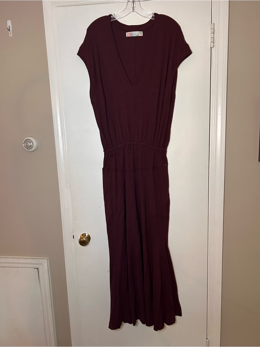 FREE PEOPLE FP BEACH MARLIW MAXI DRESS IN DEEP PLUM SIZE SMALL